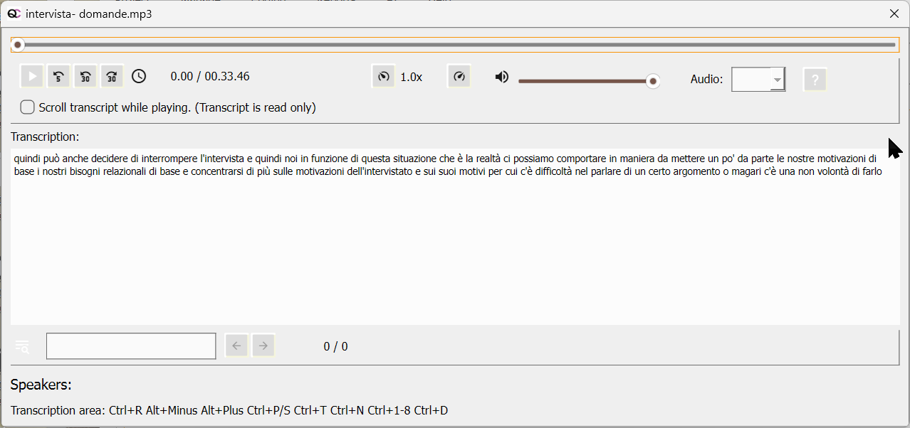 QualCoder: strumento per la trascrizione